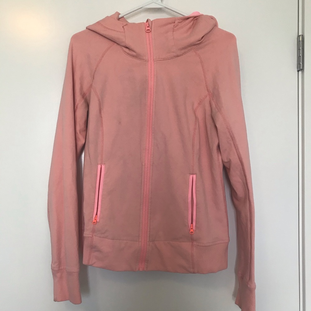 Lululemon salmon Zipup Hoodie Sweater